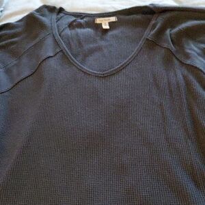 Tommy Bahama Navy V-Neck Top